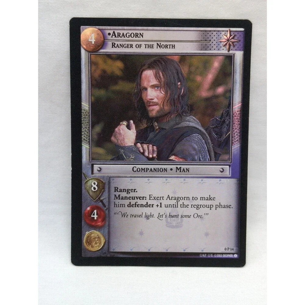 LOTR TCG Foil Aragorn Ranger Of The North Card 0P14